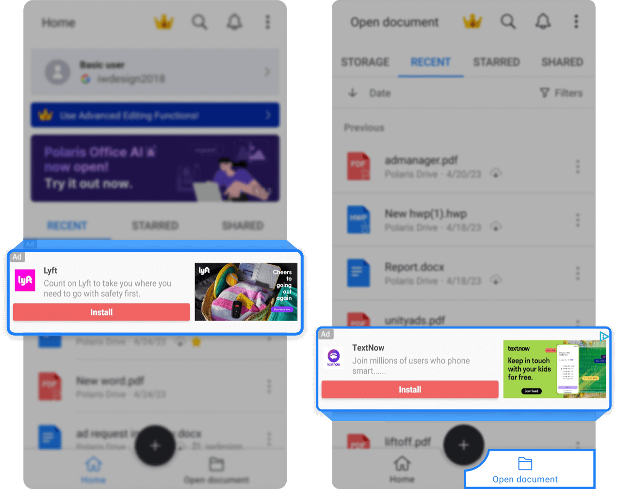 Aplikasi Office Android Terbaik Tanpa Iklan : Polaris Office